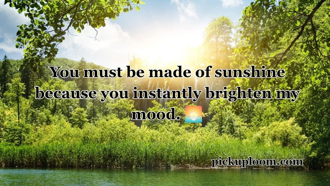 Sunshine Pick Up Lines